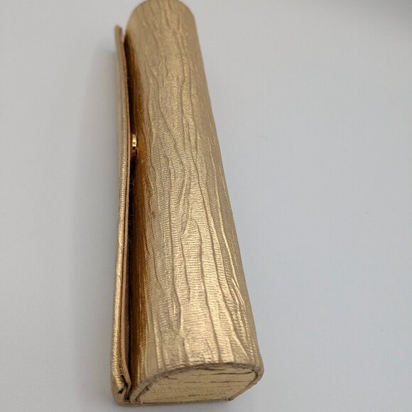 Estée Lauder Vintage Gold Textured Long Lipstick Case w/ Mirror 6.25", Very RARE - Picture 6 of 9